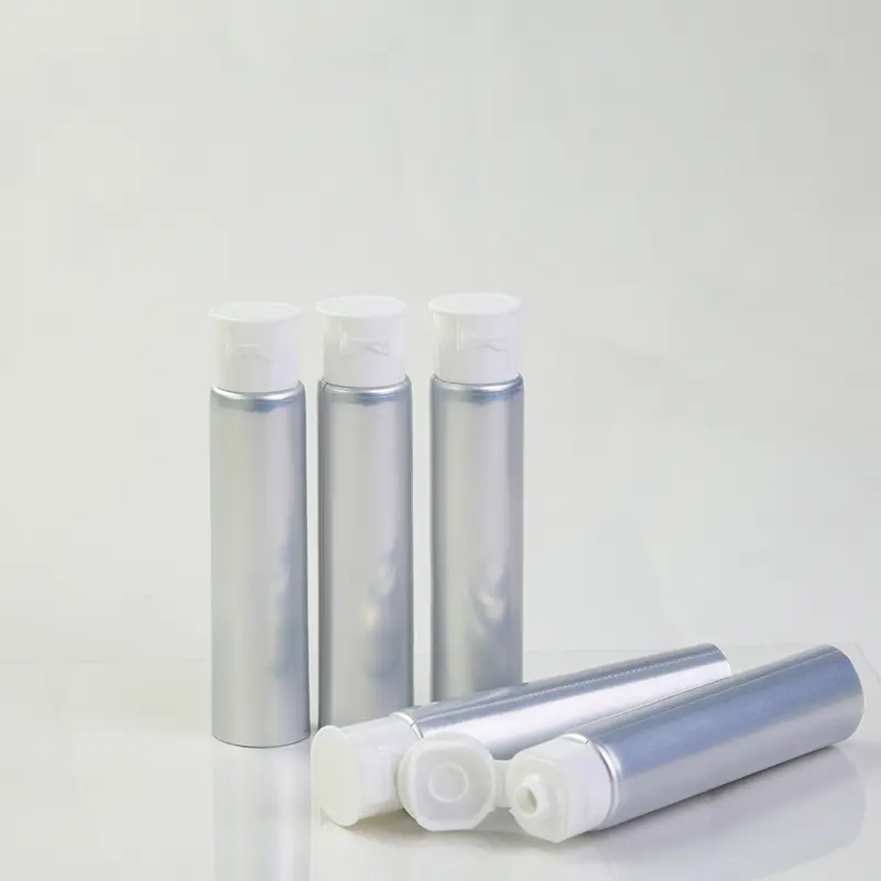 Silver-ABL250/12 Laminate Toothpaste Tube with King Flip Top