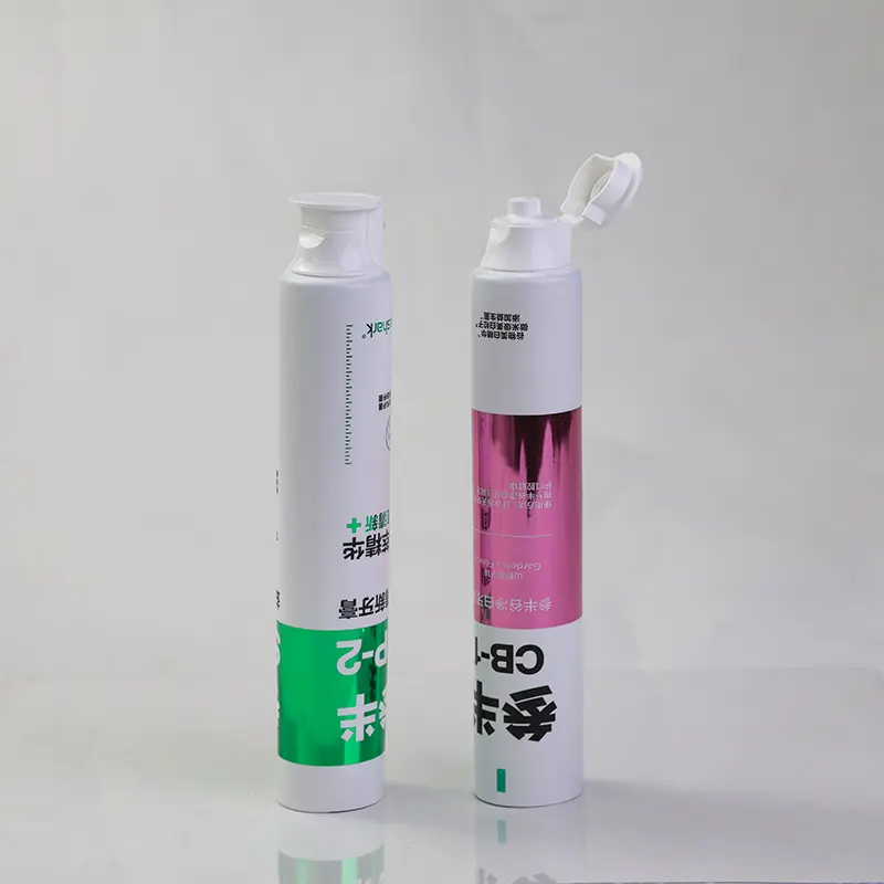 Alumi-Plastic Laminate Tube with Big Flip Cap & Hot Stamping for Toothpaste