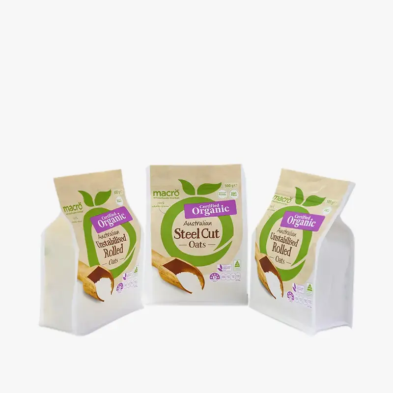 Eco-Friendly Material Pouch With Zipper For Food