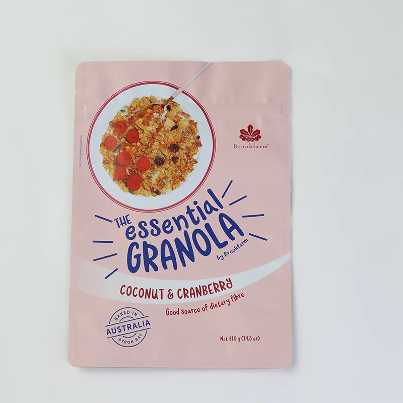 Stand-Up Laminate Zipper Pouch Packaging For Mi...
